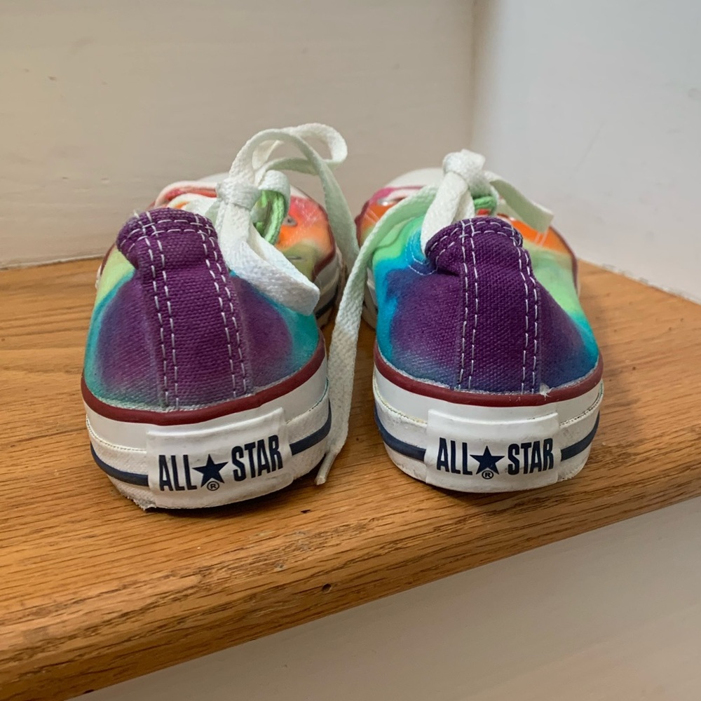 Converse All Star Rainbow TieDye Lace up Sneakers - Picture 4 of 8